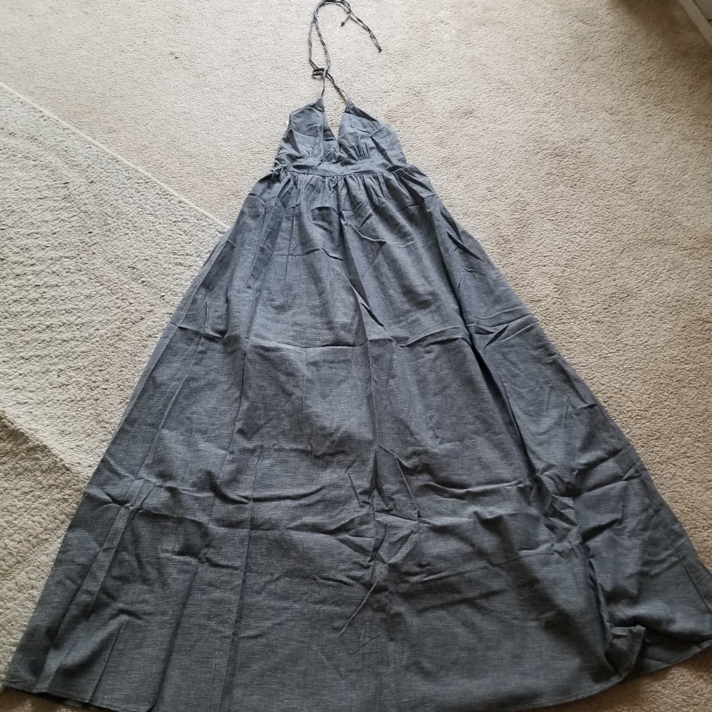 Halter linen dress